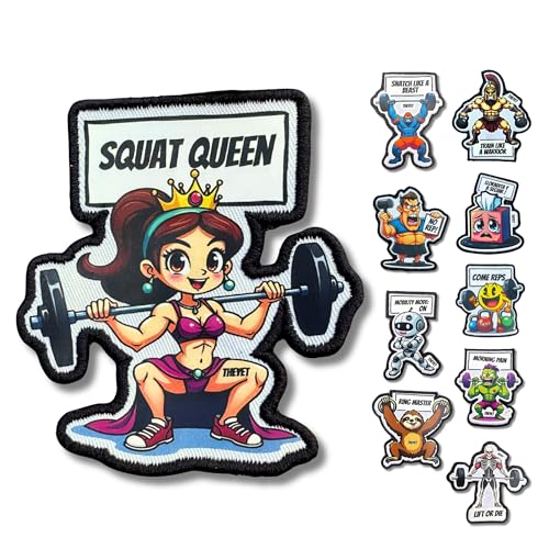 THEYET Broderad Patch för CrossFit | Taktisk Magnetisk Patch med Kardborrefäste | Emblem för Ryggsäck, Väst eller Bälte | Gym & Airsoft Accessoar för Herr och Dam