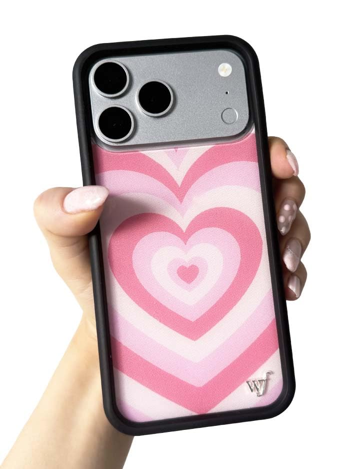 Image of Wildflower Cases - Compatible with iPhone 16 | Protective Black Bumper, 6.5ft Drop Test Certified, Women Owned Small Business | Latte Love Rose