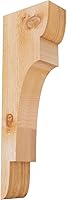 Vista 110 de Ekena Millwork COR04X12X12NEB00RWR 4 pulgadas de ancho x 12 pulgadas de profundidad x 12 pulgadas de alto New Brighton Rough Sawn Corbel, cedro rojo