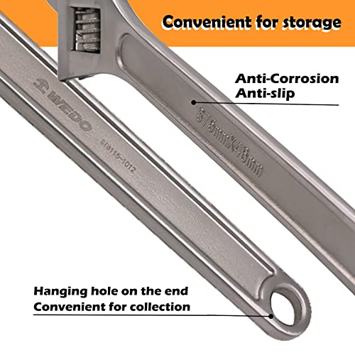 Wedo ST8115-1004NN Stainless Steel Adjustable Wrench thumb #4