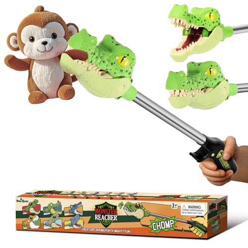 DINOBROS Alligator Pincher Toys for Age 3 Animal Grabber Toy Claw Crocodile Snapper Chomper Robot Hand Monster Reacher