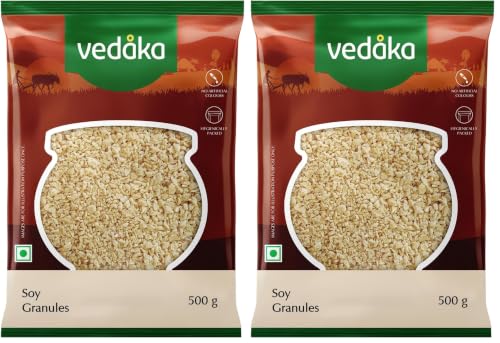Image of Amazon Brand - Vedaka Soy Granules, 500 g (Pack of 2)