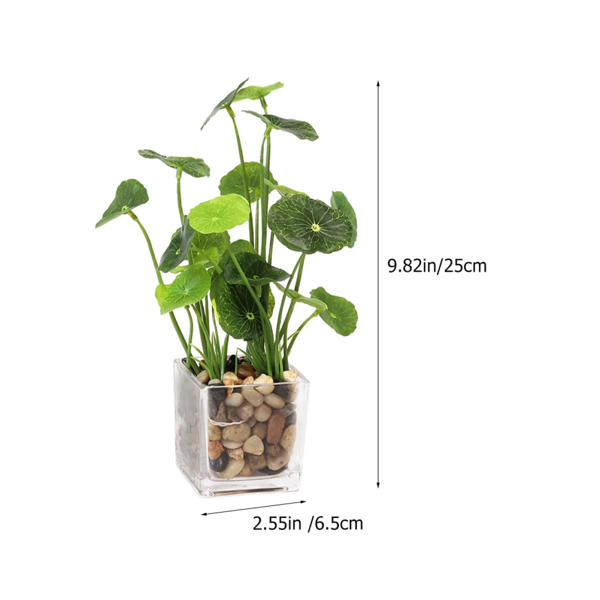 SEWACC Petite Plante Artificielle Bonsaï en Pot, Vert, Céramique | Ornement de Simulation, Salon et Bureau, sans Arrosage ni Entretien, Usage Quotidien