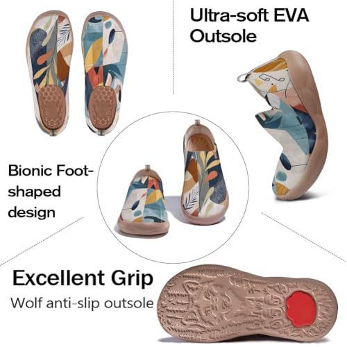 Women's Multicolor Art Travel Shoes Slip-On Loafers Comfortable Lightweight Fashion Sneakers4