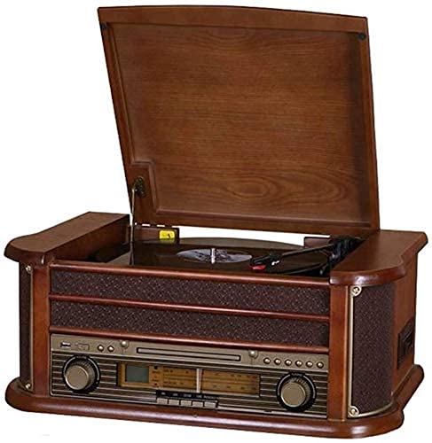 1411 Gramophone Tourne-Disque Vinyle Rétro: Platine Vinyle Bluetooth, Acajou, Marron - Les Beatles, Paul McCartney, John Lennon, RIngo Starr, George Harrison 1411 Gramophone Tourne-Disque Vinyle Rétro: Platine Vinyle Bluetooth, Acajou, Marron