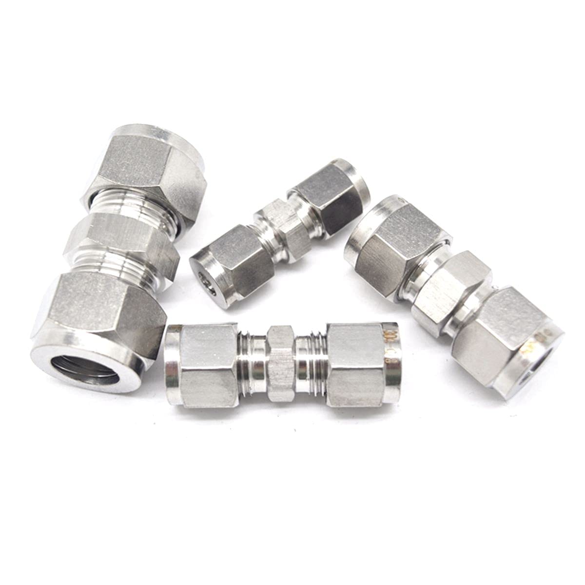 Adaptador de manguera de jardín, 2 piezas para tubo O/D 3-25 mm 1/8 "1/4" 3/8" 1/2" 304 acero inoxidable diámetro igual (especificación de rosca: 25 mm)