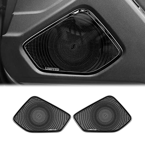 KUNGKIC for 2021 2022 2023 2024 2025 Toyota GR86 Subaru BRZ Audio Door Speaker Trim Loudspeaker burmester Cover Trims Sticker Stainless Steel Sport Style Interior Decoration Accessories