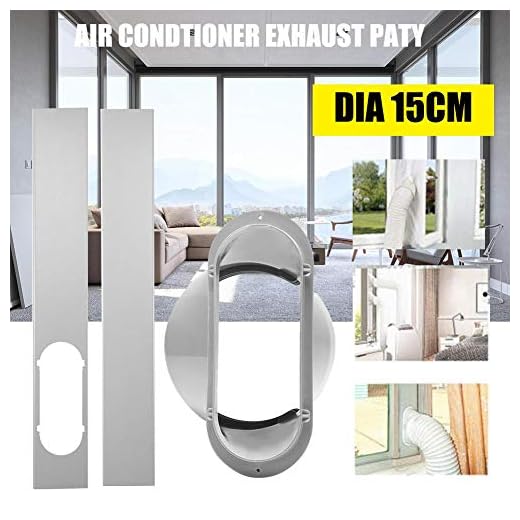 waysad Kit De Extensión De La Manguera Salida De Ventilación De Ventana para Aire Acondicionado 2 Unids Juego De Placas Deslizantes para Ventana/Adaptador De Ventana De 6 ''