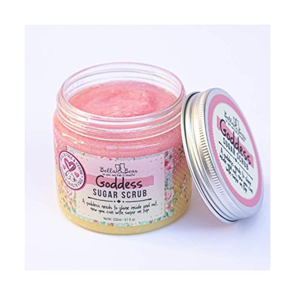 Bella-and-Bear-Goddess-Sugar-Scrub-No-Sulphates-Parabens-No-Harmful-Chemicals-Cruelty-Free-Vegan-Friendly-Exfoliating-67oz Bella and Bear Goddess Sugar Scrub | Body Scrub | Body Wash | Exfoliator | Vegan | Cruelty-Free