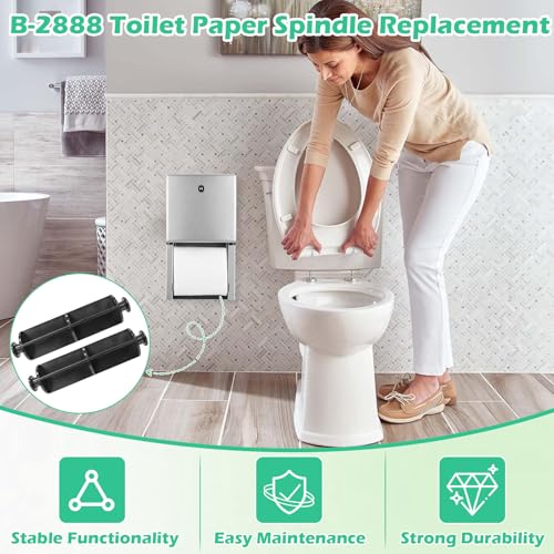 Image of 2 Pack B-2888 B-4288 B-4388 B-4288-9 Toilet Paper Holder Roller Spindle
