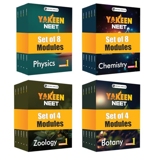 Image of PW Yakeen For NEET Droppers Physics, Chemistry, Botany and Zoology Modules with Solutions & 24 OMR Sheets Combo Set of 24 Books (2025 Edition) [Paperback] PW