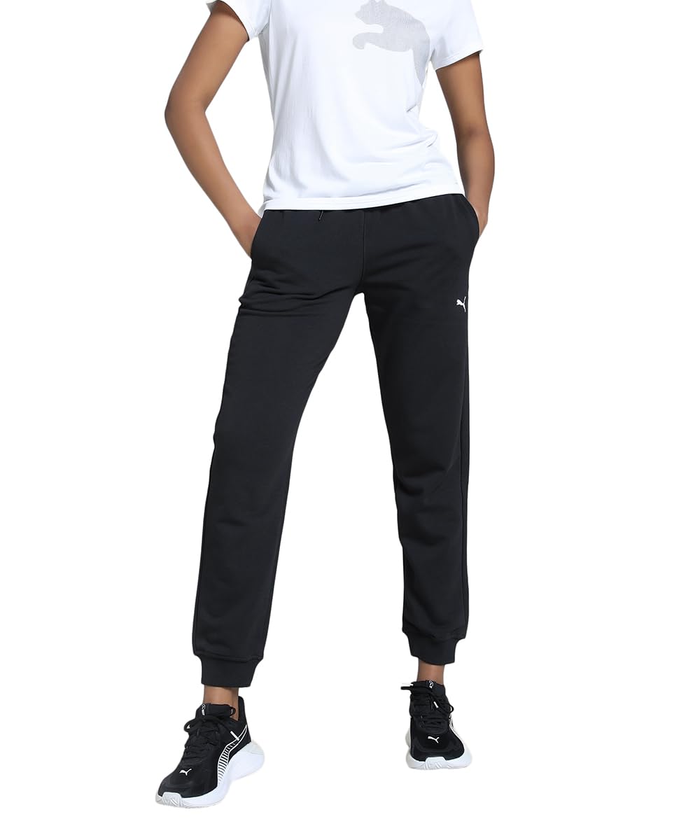 PUMA W TAD Essential FT Jogger, Pantaloni Lavorati a Maglia Unisex - Adulto, PUMA Black,