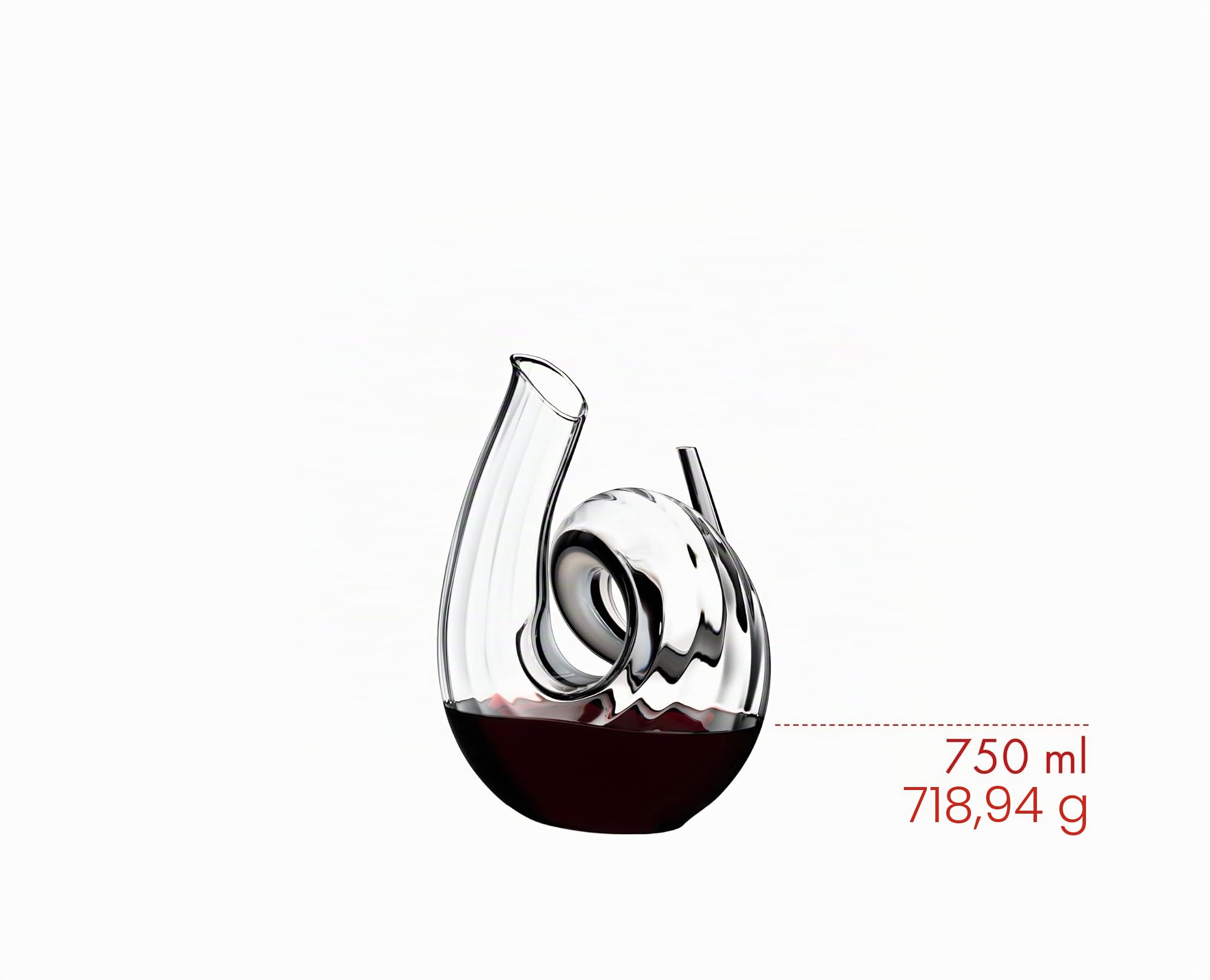 Riedel Decanters - Decantador rizado de cristal de 1,4 l