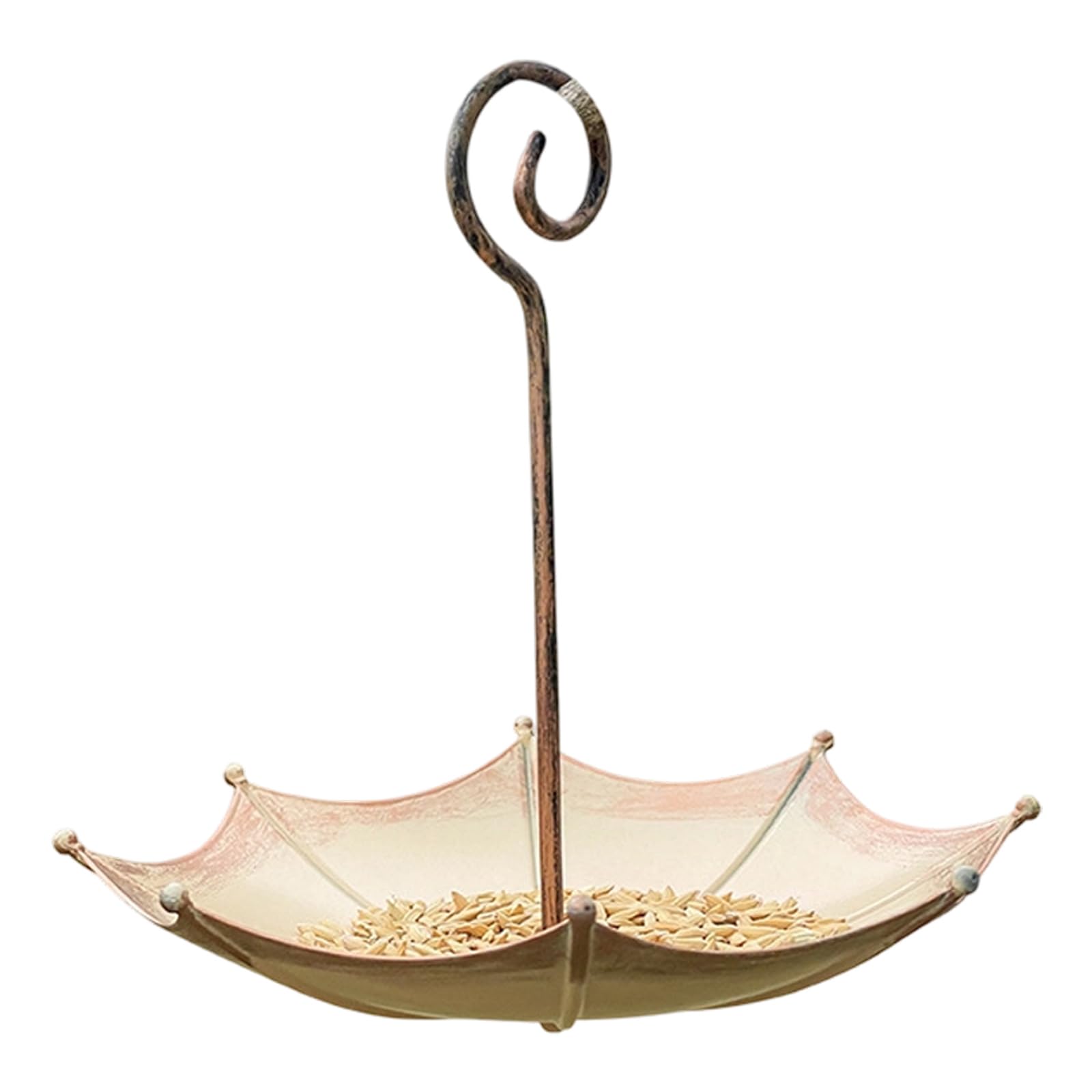 XuQiZZpp Iron Hanging Bird Feeder With Large Capacity Design For Wild Birds