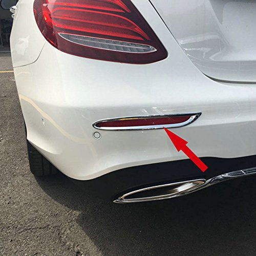 Fit for Mercedes-Benz New E-Class W213 E300 Sedan Sport 2017 2018 2019 2020 Chrome Rear Fog Light Lamp Cover Trim