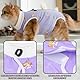 Amexo Katzenbody Nach Op Kastration Recovery Suit Katze Haustier-medizinisches Chirurgisches Hemd Professioneller Erholungsanzug für Katzen und Hunde Lila (S)
