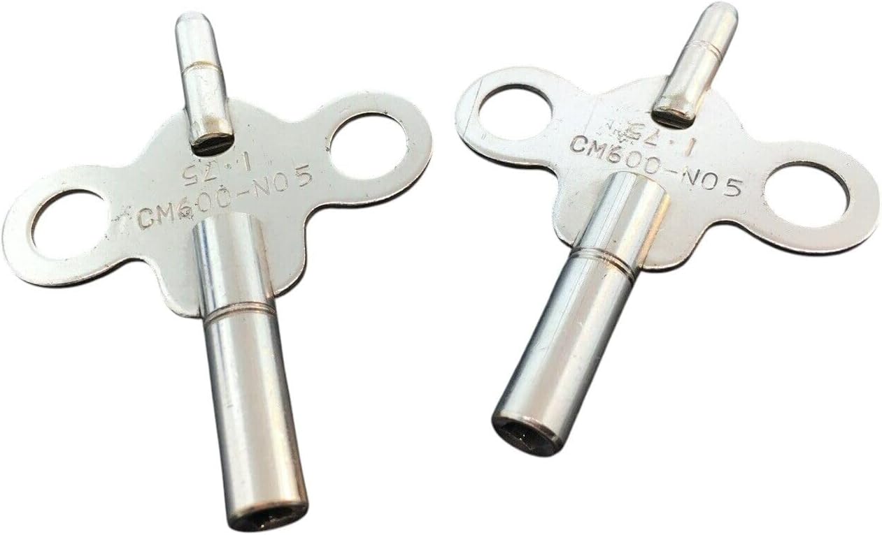 Replacement Part for Clock Key Double End 5/3 or 3.50 mm x 1.75 mm Set of 2 DIY Clock Assembly Kit – Build Repair with Durable Parts and Precision Tools