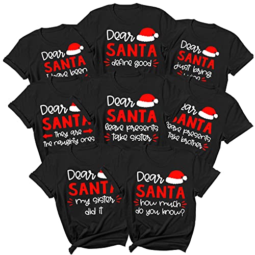 Dear Santa Christmas Shirt for Family 2024, Cousins Crew Group T-Shirt Matching Holiday Xmas Outfit for Photoshoot3