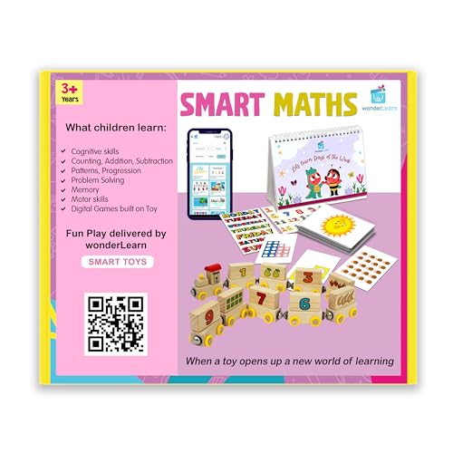Image of Wonderlearn Little Einstein Series Maths Learning- Fun And Learning Toys For 2+ Year Old Boys And Girls - Build Motor Skills, Problem Solving, Stem, Pretend Play (Math Smart),Multicolor