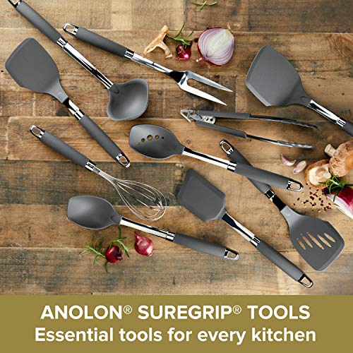 Anolon SureGrip Nonstick Utensil Kitchen Cooking Tools Set, 6 Piece