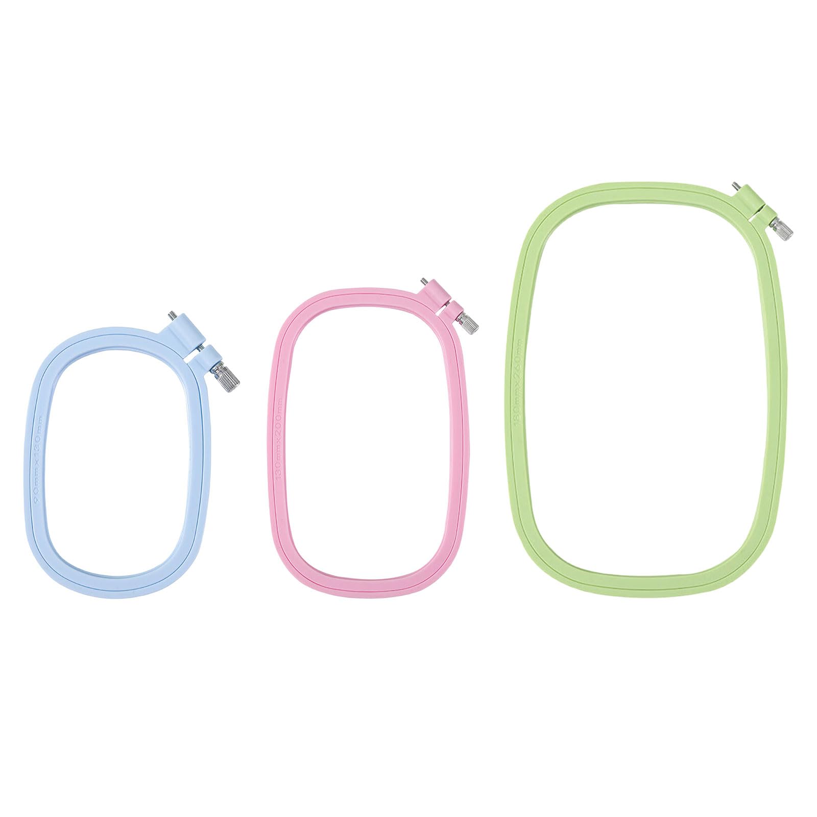 Yhplxyuus ABS Embroidery Hoop Candy Colored Crafting Frame for Hand Stitching Sewing Art Durability Lightweight Design Candy Color Embroidery Hoop