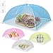 LOVEXIU Coprivivande a Rete Pieghevole 43.5 * 43.5 * 27.9cm,Coprivivande Copertura 4 PCS,Copertura Tende Ombrello,Copri Alimenti,Tenere Fuori Mosche,Coprivivande in Rete Copertura,Copri Cibo Mosche