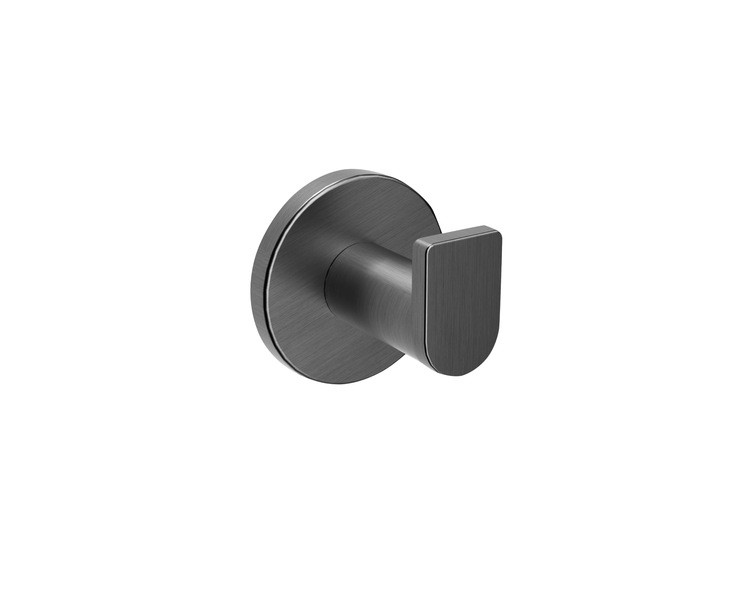 IMEX - Percha Baño Adhesiva sin Taladro Negra | Colgador de Toallas para la Ducha | Accesorio de Cuarto de Baño Resistente a Humedad y Corrosión | Doble Sistema de Fijación (Atornillado o Pegado)