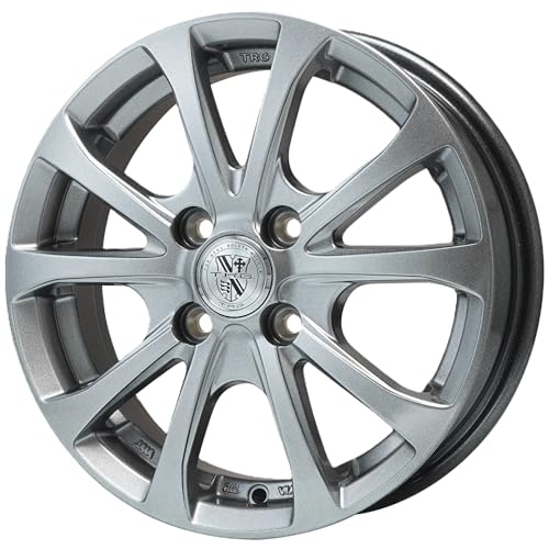 2025年製BS W300145/80R12 80/78N (145R12 6PR)軽トラ:バン用 スタッドレスタイヤ4本セット ブリヂストン T.R.G.BAHNⅡ 12X3.50 4穴 PCD：100 +44 メタルグレーのサムネイル