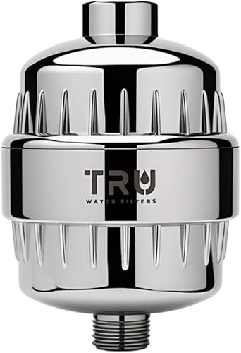 Miniatura 1 de Filtro de ducha TRU de alto rendimiento - Reduce el cloro y otros sedimentos dañinos. Alivia la piel seca y con picazón, mientras mejora la salud de