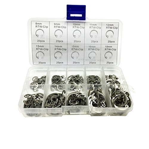 Buy CORODE 200Pcs Stainless Steel Internal Snap Ring, Circlip
