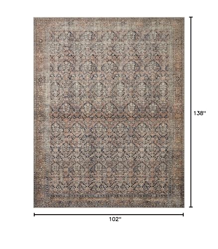 Tapete decorativo Loloi Billie Ink & Salmon 350x262 cm miniatura 2