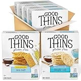 GOOD THINS Rice & Corn Snacks Gluten Free Crackers Variety Pack, Bulk Snack Crackers, 4 Boxes