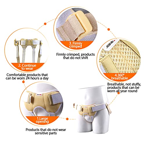 Set de 2 Fajas para Hernia con Almohadillas Removibles, Talla M miniatura 4
