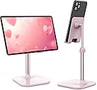 Doboli Cell Phone Stand, Valentine's Day Gifts for Teens Girls Boys Adults Women Men Mom Wife, Phone Stand for Desk, Phone Holder Stand Compatible with iPhone and All Mobile Phones Tablet, Pink