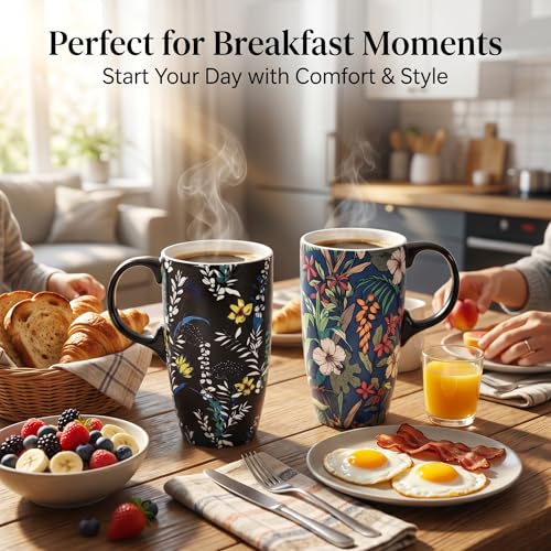 Set de 2 Mugs de Cerámica para Viaje con Tapa 17oz miniatura 6