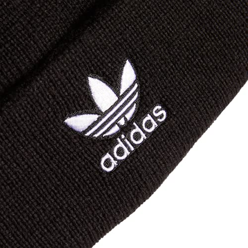 Adidas Originals Kids-Boy's/Girl's Trefoil Beanie, Black/White 2, One Size #TOP2