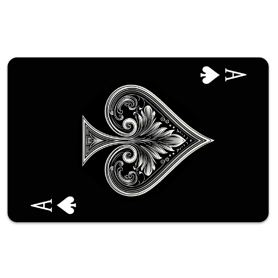 Peacoblue Bank Card Sticker Poker Cards A Credit Debit Card Custom Skin Cover Protector, 4 Styles Waterproof Scratch-Proof and Attractive Decal for Most Popular EBT Transportation Key Card