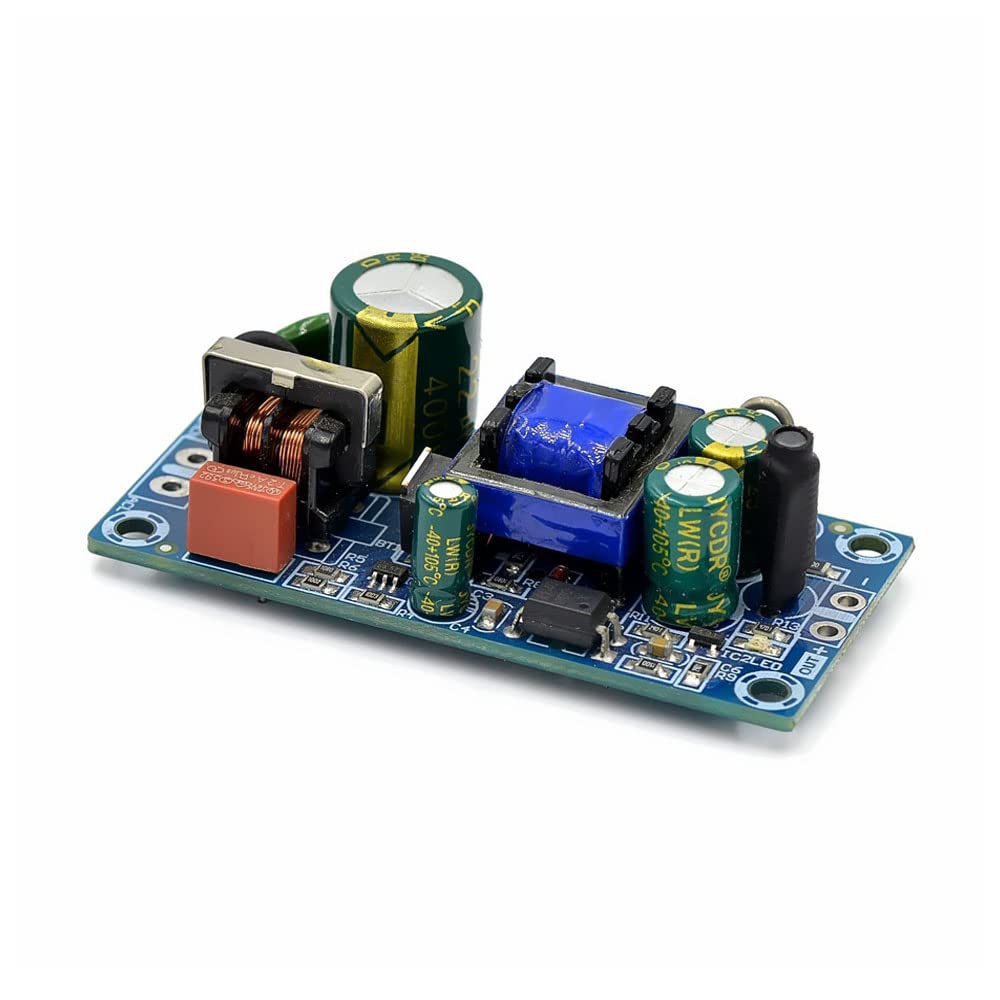 Switching Power Supply Power Supply Module Board AC-DC 5V 2A/12V 1A 10W 12W, Bare Circuit, AC 85-264V to DC 5V/12V, for Replace (5V)