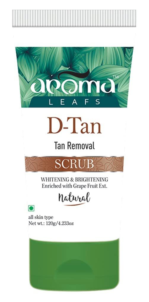 D Tan Face Scrub For Tan Removal, Helps Removes Tan, Prevents Sun Damage & Boosts Skin Complexion - 120 gm