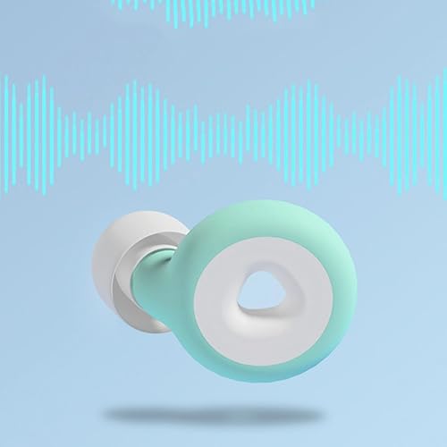 Miniatura 4 de KERWHIS Tapones para los oídos con cancelación de ruido para dormir, protección auditiva súper suave y reutilizable en silicona flexible,
