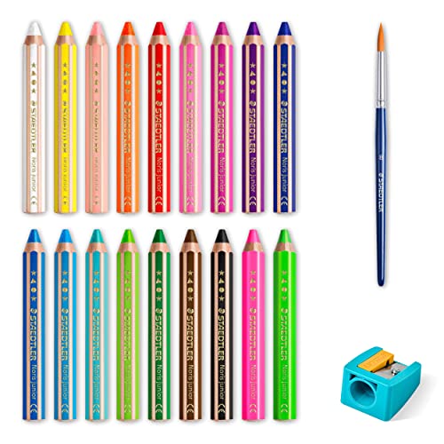 STAEDTLER Noris junior 140 Buntstifte 3 in 1 – 18er Set, mit Spitzer – Ansicht 3