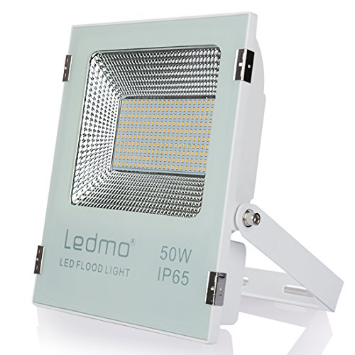 LEDMO Foco LED 50W,foco proyector led IP65 Impermeable,2700K Blanco cálido de fundición a presión shell,SMD2835 4500lm Alto brillo exterior focos led,para el jardín,el patio,la pared