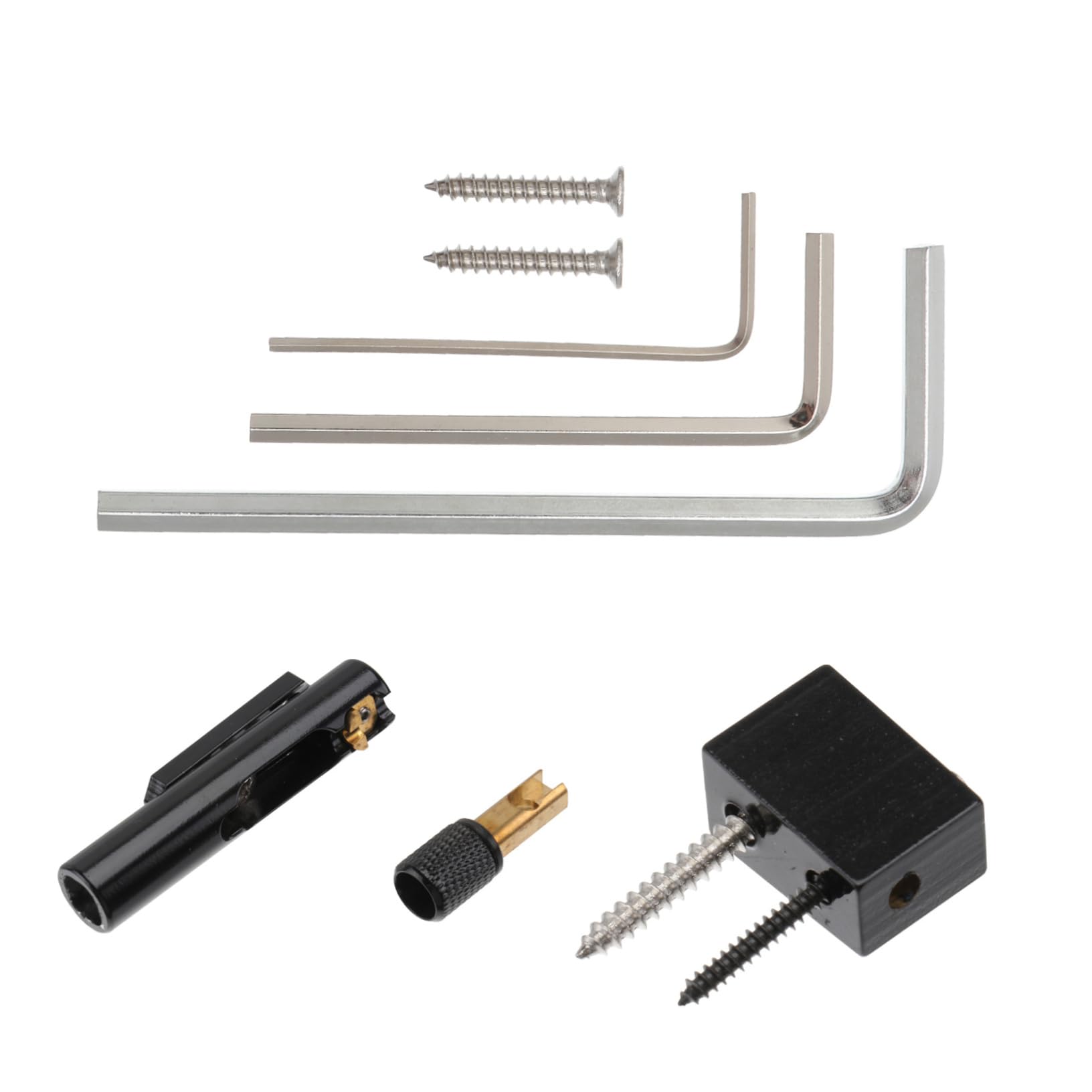 UPKOCH Ponte Per Basso Elettrico Senza Testa Ponte Singolo Nero Per Corde Accessori Multifunzionali Per Chitarra Elettrica Facile Installazione e Alta Durabilità