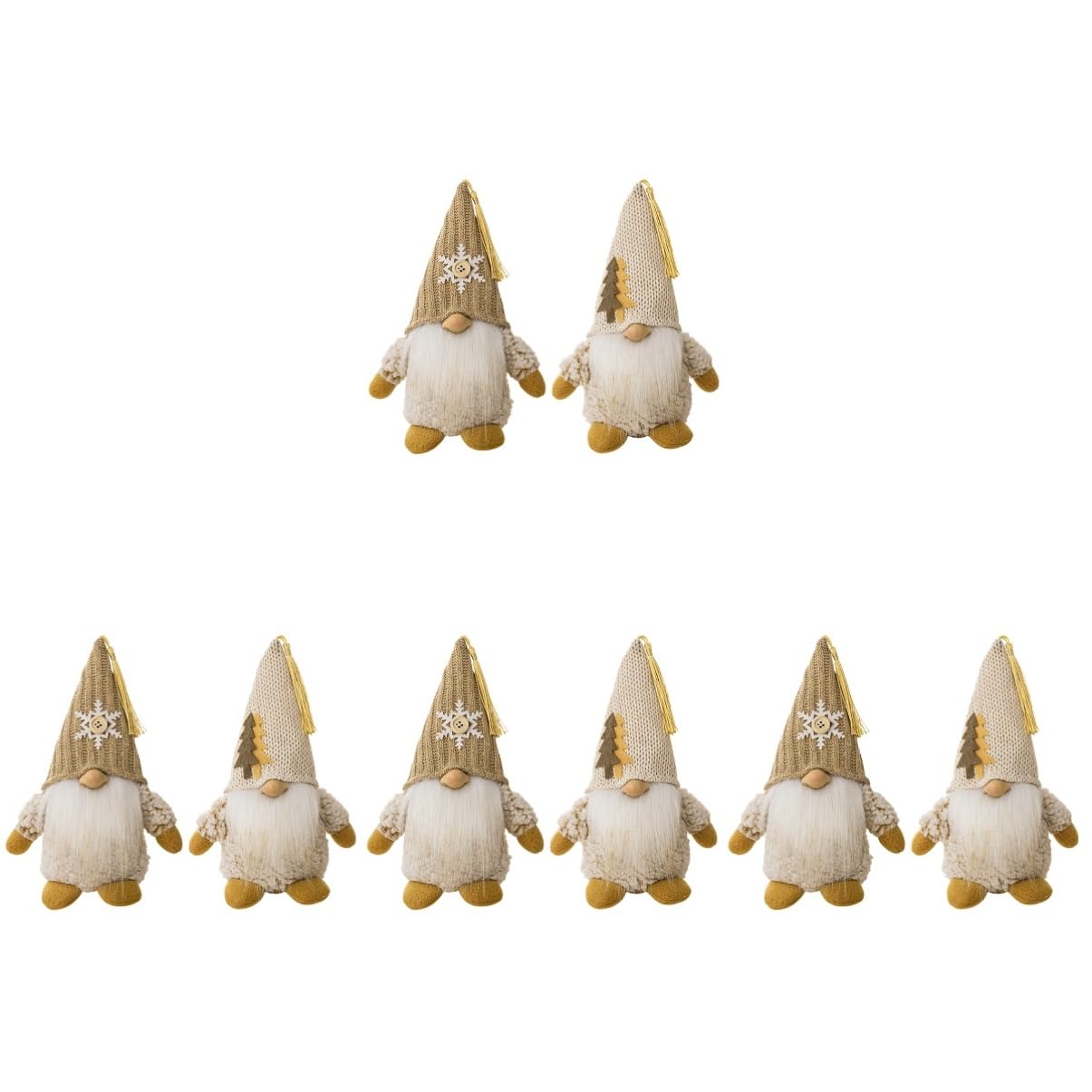 PRETYZOOM 4 Juegos Muñecos Navideños Decoração Christmas Decor Lapida Pan De Jengibre Decoraciones Navideñas De Interior Adornos De Centros De Mesa para Mesas Grava 2 Piezas * 4