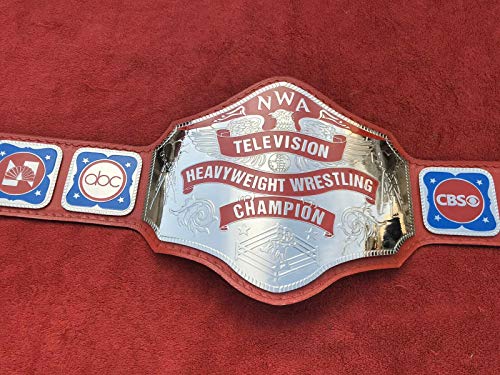 MAXAN NWA Television Heavyweight Championship Belt in 4MM ZINC DEEP Etching3