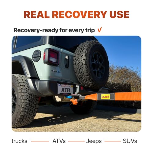 Image of Soft Shackle 3 /4 x 24 in, 66,200 lb for Off-Road Recovery | 66,200 lb UHMWPE soft shackle with abrasion-resistant protective sleeve for winching and recovery