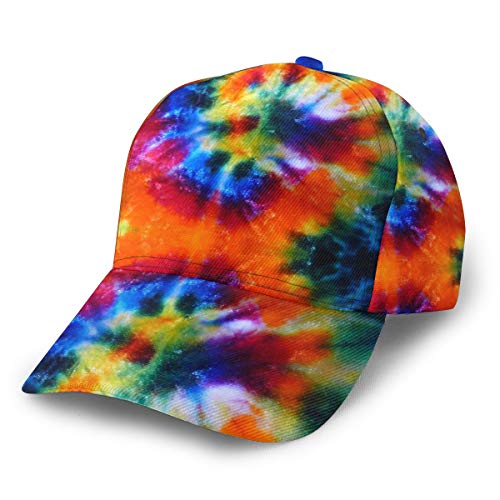 Great Gift - Art Design Tie Dye Printing - Women Men Girls Boys Lightweight Outdoor Baseball Hat Breathable Sports Visor Sun Cap