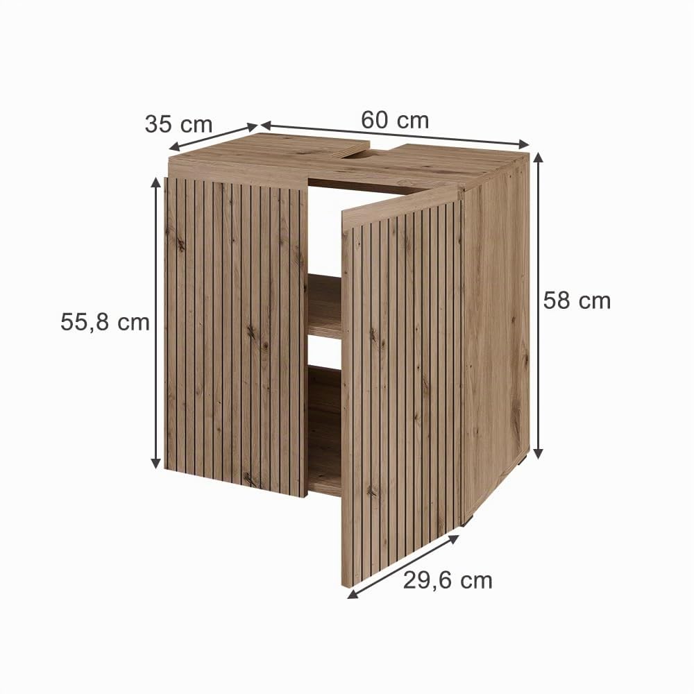 Vicco Waschbeckenunterschrank Takumi, Artisan, 60 x 58 cm