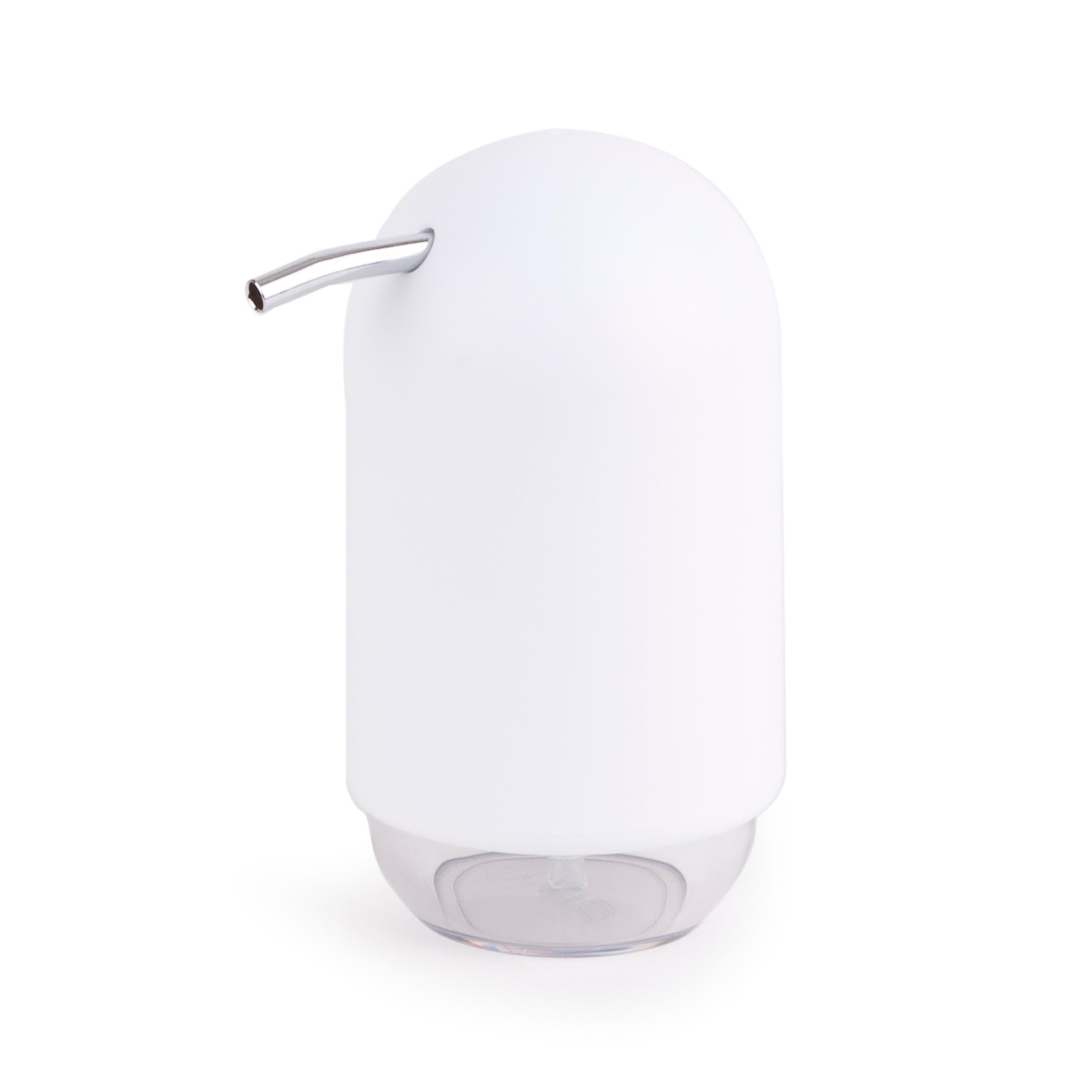 Umbra Touch White Hand Liquid Soap Pump Dispenser, 2 ¾ dia. x 5 ½ inches