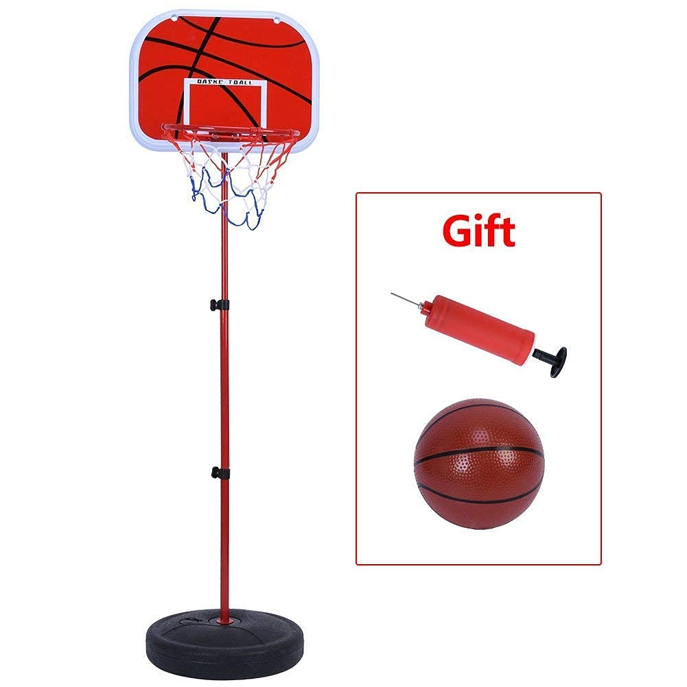 IRIS Basketball Stand, Free Stand Height Adjustable Backboard Hoop Kit with Pump Ball and Mounting Accessories Toy Set for Children Indoor Outdoor - Image 9 thumbnail